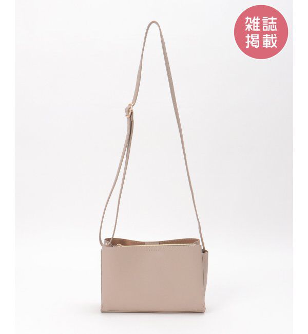 ikka「GOKU楽PUミニショルダーバッグ」|その他|ベージュ