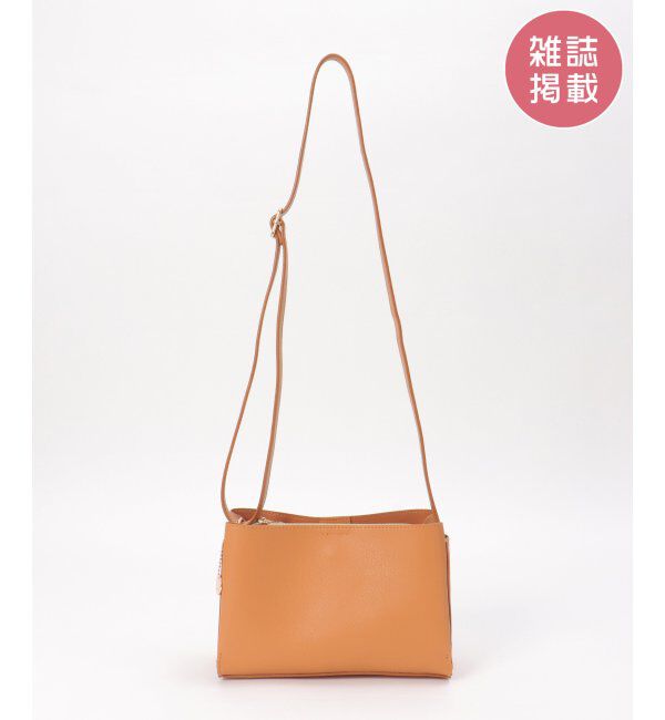 ikka「GOKU楽PUミニショルダーバッグ」|その他|キャメル