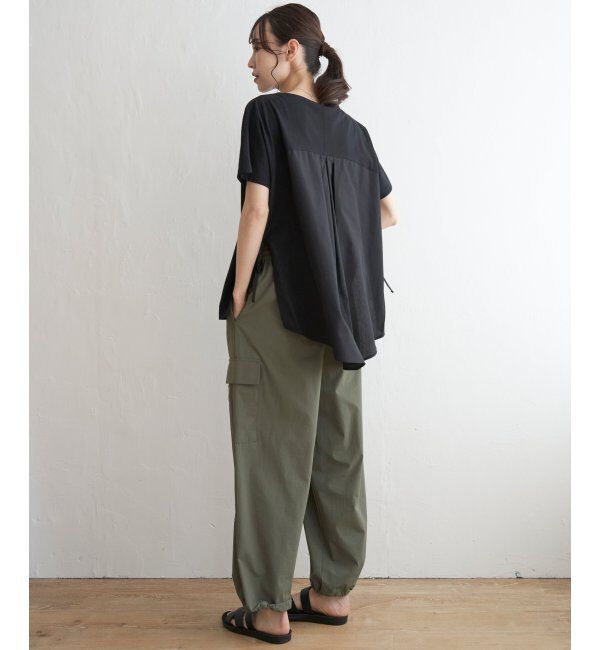 ikka「異素材サイドリボンチュニック」|その他|