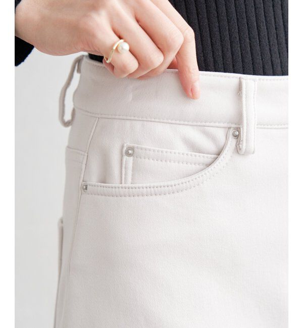 ikka「ボンディングロングスカート」|スカート|