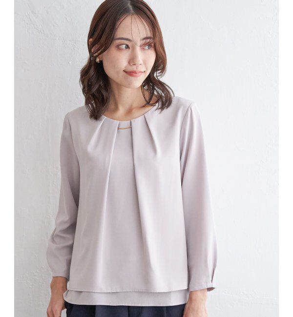 IKKA LOUNGE「バーチャーム付きブラウス」|シャツ・ブラウス|
