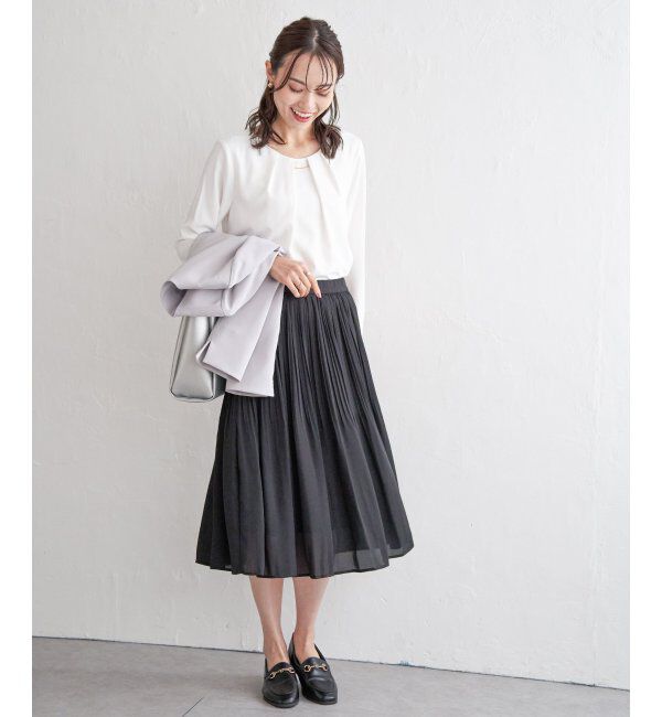 IKKA LOUNGE「バーチャーム付きブラウス」|シャツ・ブラウス|