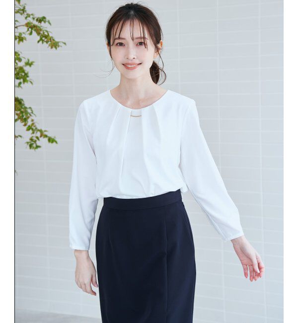 IKKA LOUNGE「バーチャーム付きブラウス」|シャツ・ブラウス|