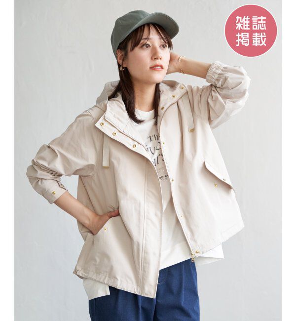 ikka「【雑誌InRed4月号掲載】撥水花粉リリースマウンテンパーカー」|ブルゾン・スタジャン|オフホワイト