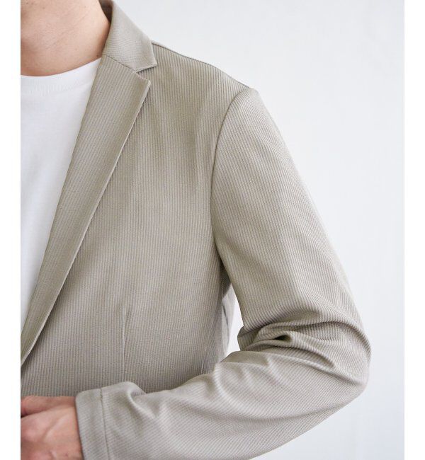 IKKA LOUNGE「【雑誌MonoMax5月号掲載】【セットアップ対応】GOKU楽ワークサッカージャケット」|テーラードジャケット|