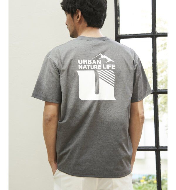 ikka「URBAN NATURE LIFE アーバンネイチャーライフ ドライスピードプリントTシャツ」|Tシャツ・カットソー|グレー