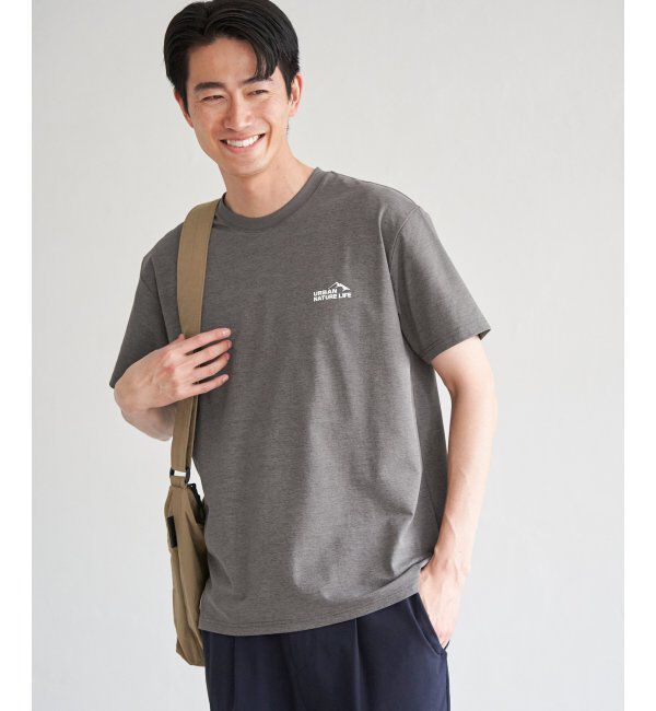 ikka「URBAN NATURE LIFE アーバンネイチャーライフ ドライスピードプリントTシャツ」|Tシャツ・カットソー|
