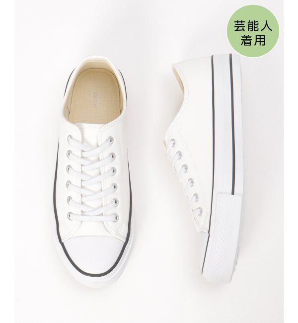 ikka「撥水厚底PUスニーカー」|その他|ホワイト