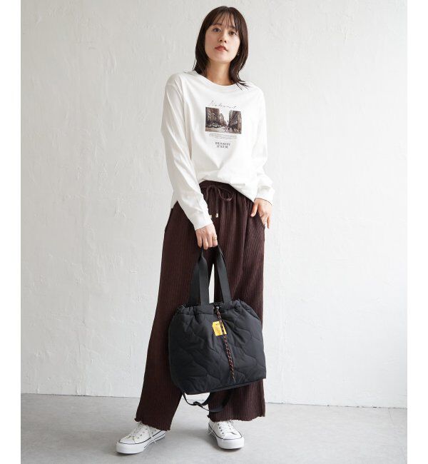 ikka「ロゴフォトプリントスウェットＴ」|Tシャツ・カットソー|