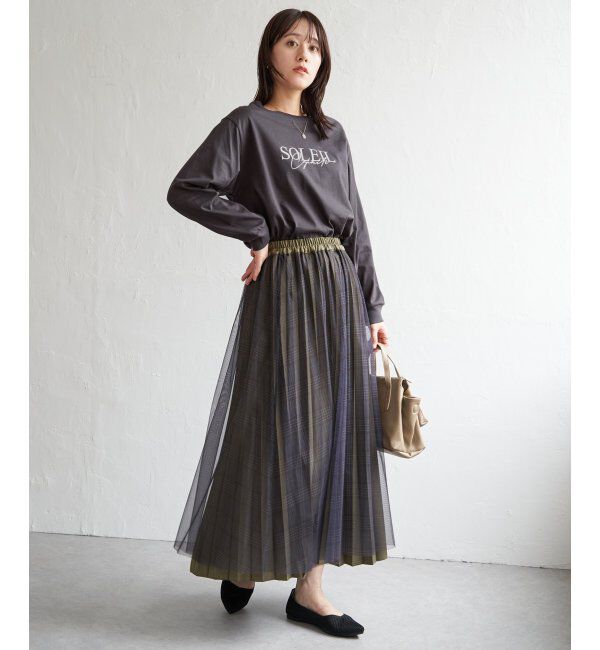 ikka「ロゴフォトプリントスウェットＴ」|Tシャツ・カットソー|