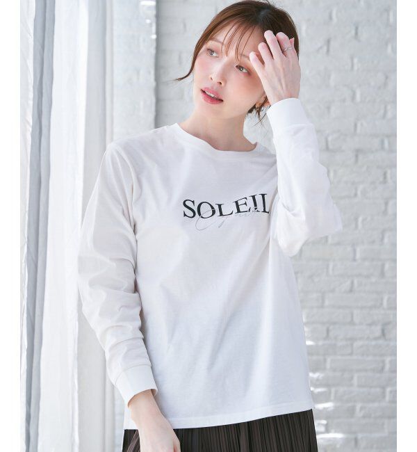 ikka「ロゴフォトプリントスウェットＴ」|Tシャツ・カットソー|