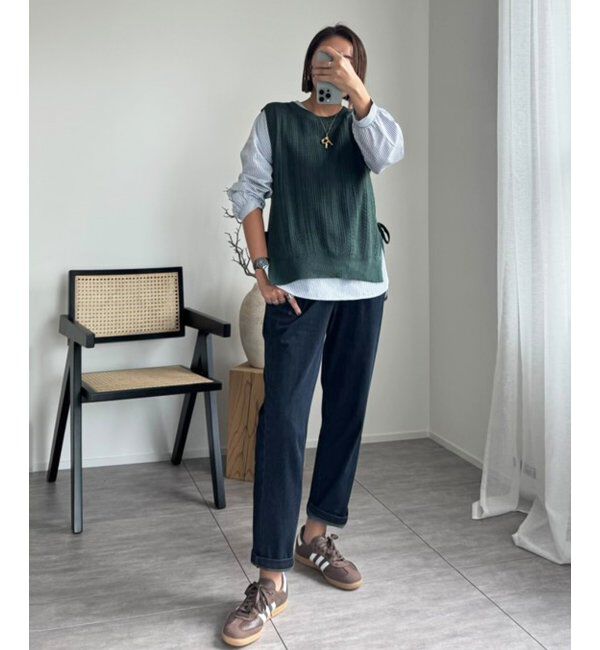 ikka「ブラウスニットベストアンサンブル」|ニット・セーター|