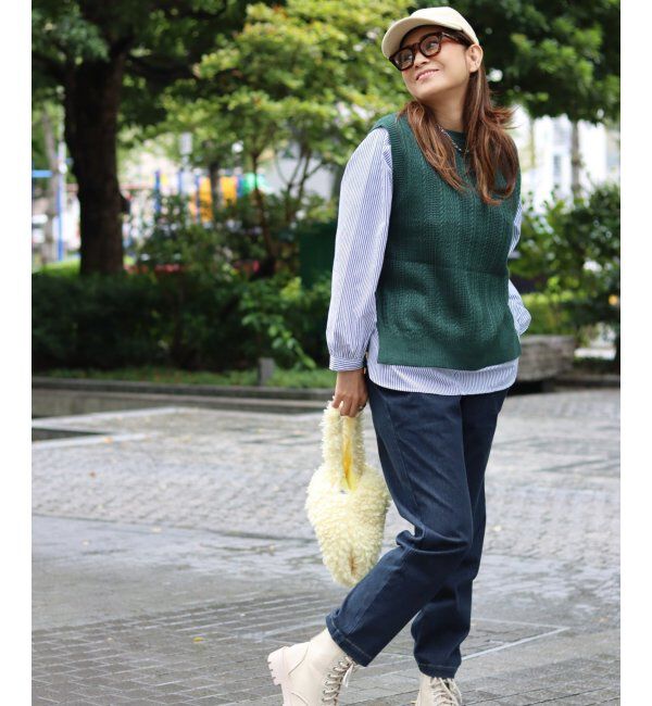 ikka「ブラウスニットベストアンサンブル」|ニット・セーター|