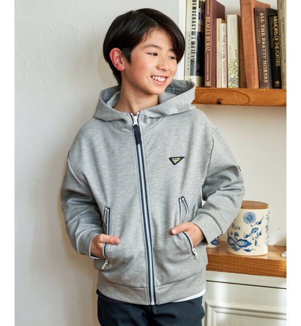 ikka kids「ポンチＺＩＰハイショクＺＩＰＰＫ」|Tシャツ・カットソー|モクグレー