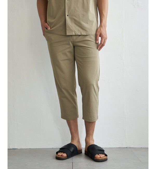 ikka「【接触冷感】GOKU楽 AIRクロップドパンツ【セットアップ対応】」|その他|ベージュ