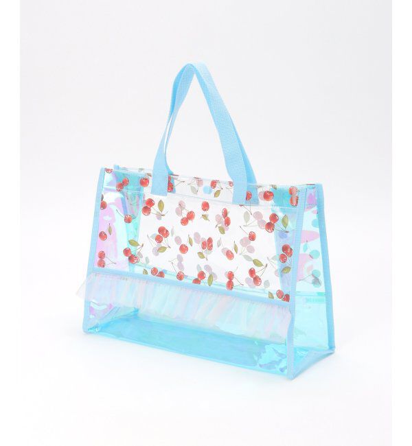 ikka kids「ガールズ フリル付きプールバッグ」|その他|ライトブルー