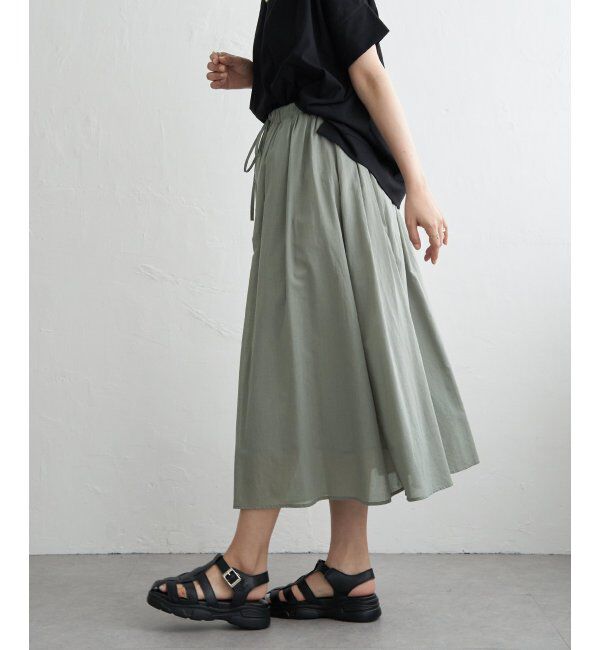 ikka「ギャザーフレアスカート」|スカート|