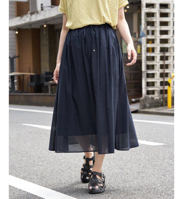 ikka「ギャザーフレアスカート」|スカート|