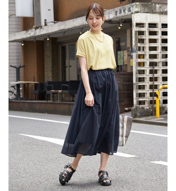 ikka「ギャザーフレアスカート」|スカート|