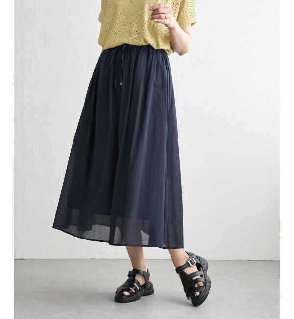 ikka「ギャザーフレアスカート」|スカート|
