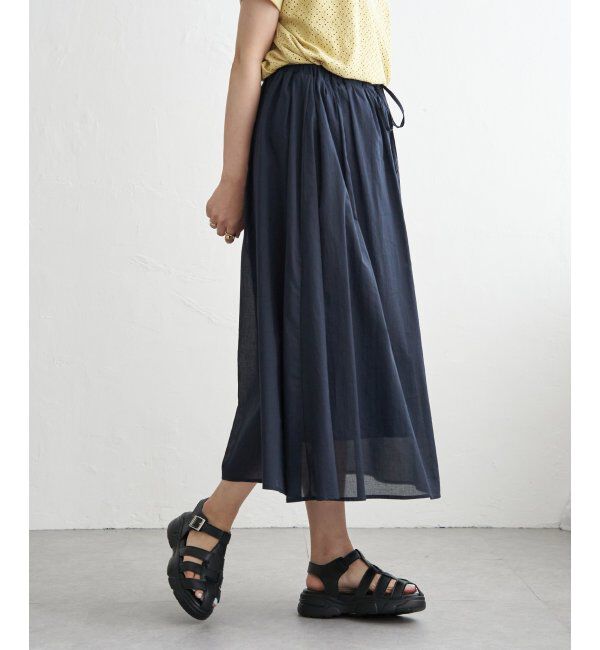 ikka「ギャザーフレアスカート」|スカート|