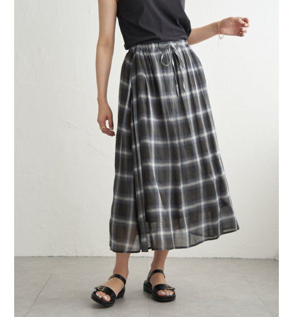 ikka「ギャザーフレアスカート」|スカート|