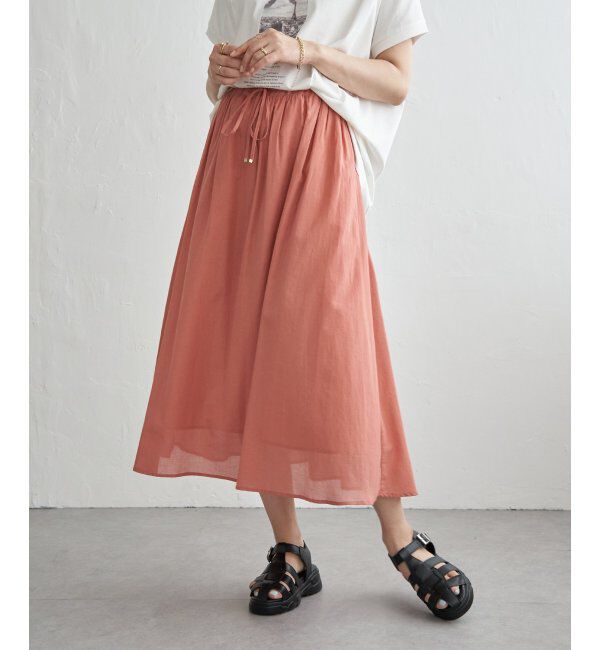 ikka「ギャザーフレアスカート」|スカート|