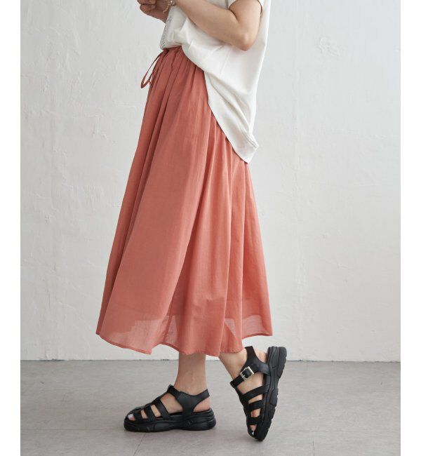 ikka「ギャザーフレアスカート」|スカート|