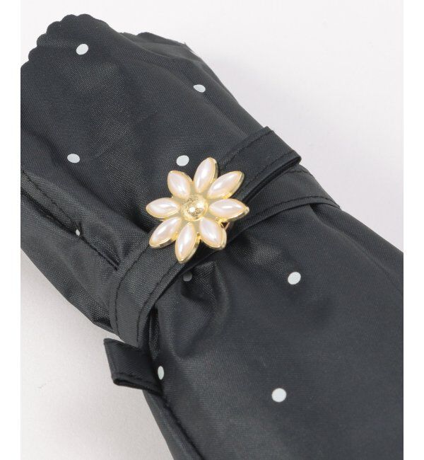 Lbc with Life「Wpc.  遮光ドットフラワーポイント ミニ傘 日傘 折りたたみ傘 晴雨兼用」|傘|