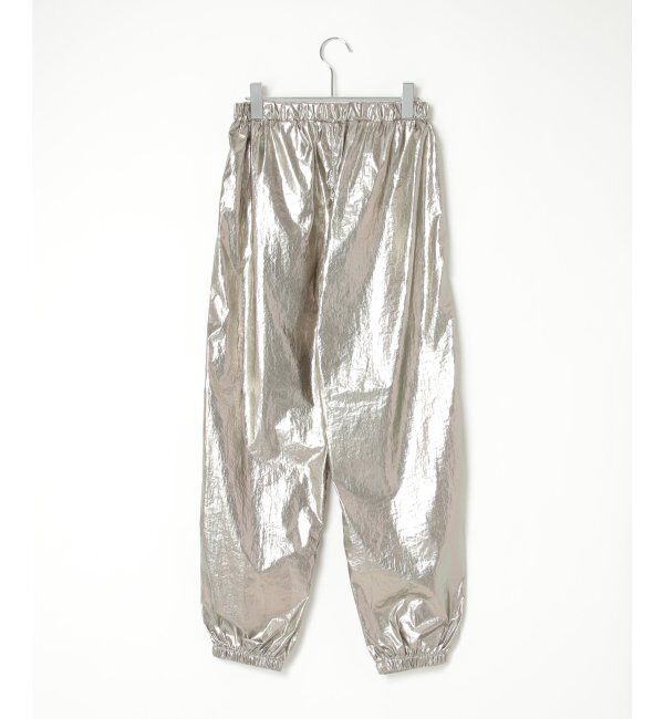 VENCE share style「メタリックパラシュートパンツ」|デニム|