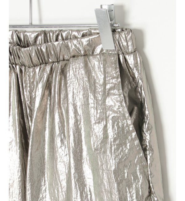 VENCE share style「メタリックパラシュートパンツ」|デニム|