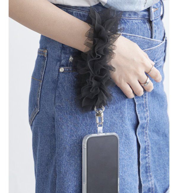 VENCE share style「ショートチュールフリルストラップ」|ネックレス|