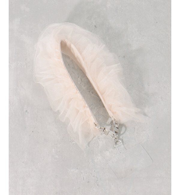 VENCE share style「ショートチュールフリルストラップ」|ネックレス|