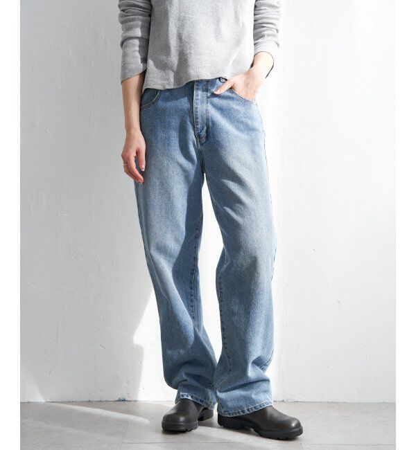 VENCE share style「12ozデニムローライズパンツ」|デニム|