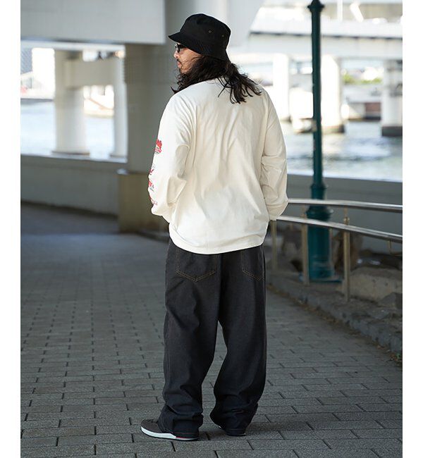 VENCE share style「VISION STREET WEAR ヴィジョンストリートウェア ロゴ袖プリントロンTシャツ」|Tシャツ・カットソー|