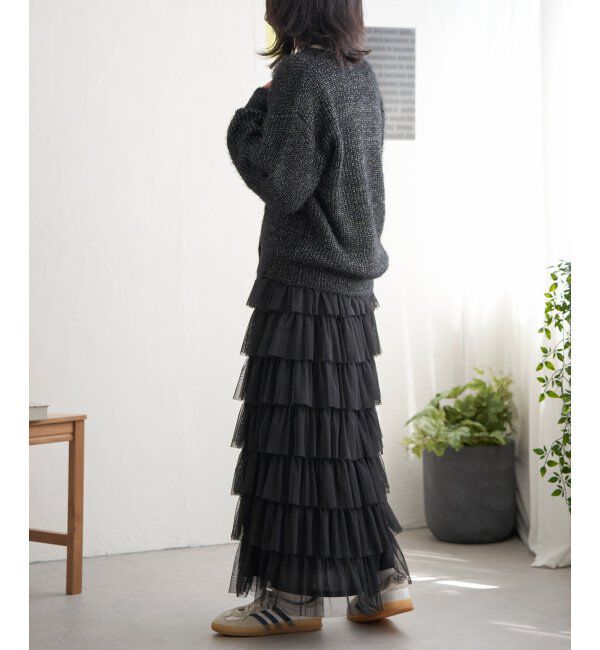 VENCE share style「ラメシャギーカーディガン」|カーディガン|