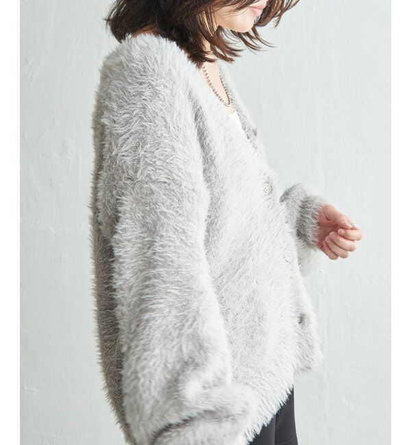 VENCE share style「3.5Gシャギーカーディガン」|カーディガン|