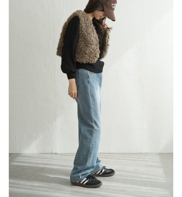 VENCE share style「プードルファーショートベスト」|その他|