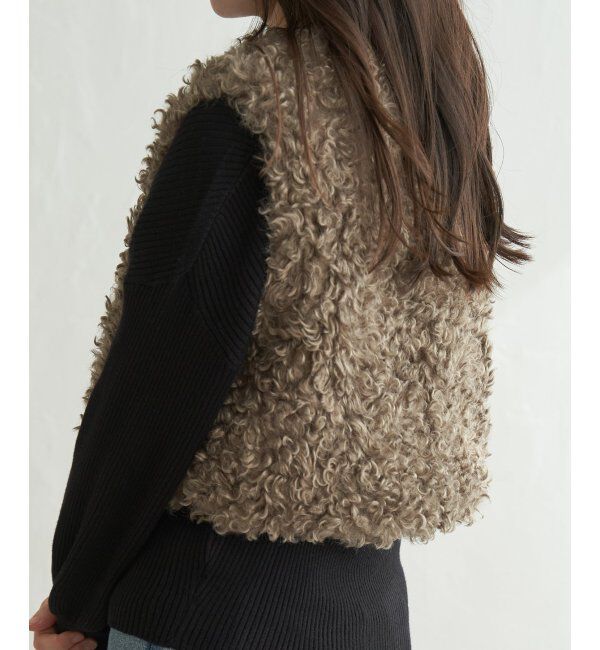 VENCE share style「プードルファーショートベスト」|その他|