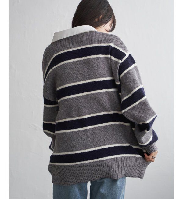 VENCE share style「アルパカタッチラガーシャツ」|ニット・セーター|