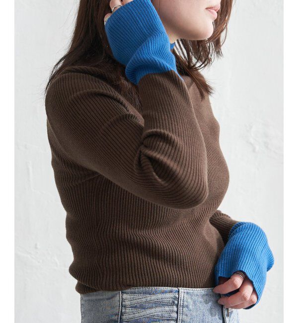 VENCE share style「配色クールクールハイネックプルオーバー」|タンクトップ|