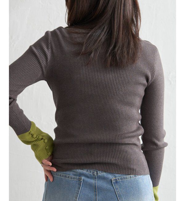 VENCE share style「配色クールクールハイネックプルオーバー」|タンクトップ|