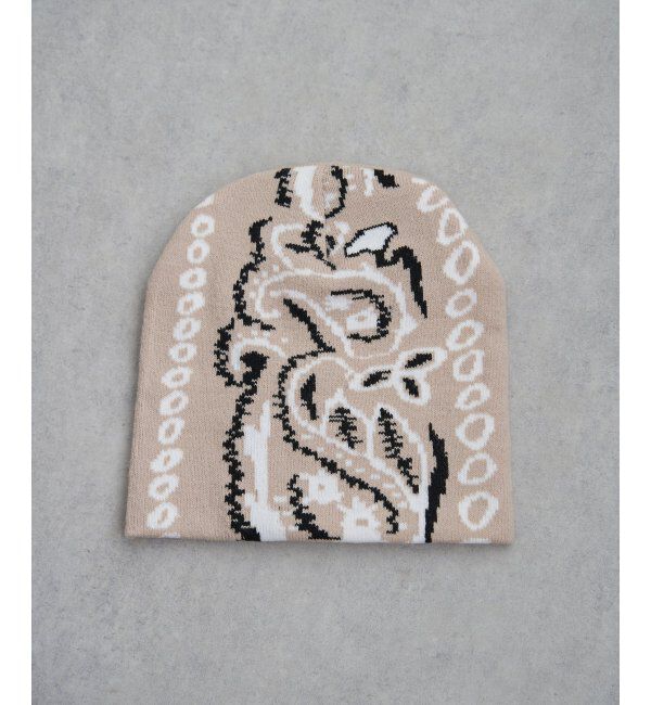 VENCE share style「ペイズリービーニーニット帽」|その他|ベージュ
