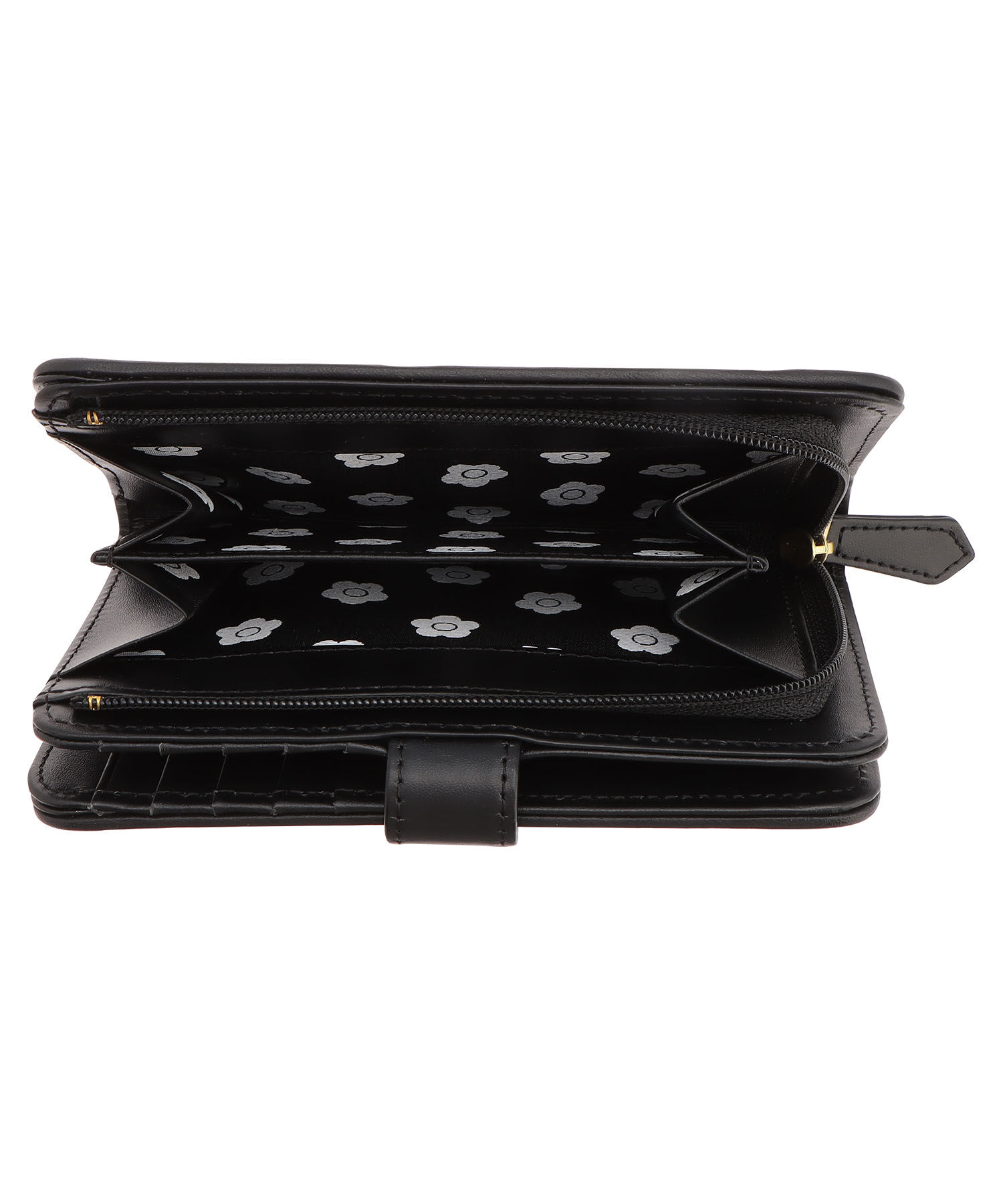 MARY QUANT「デイジーパッチスナップ2 Lウォレット」|財布|