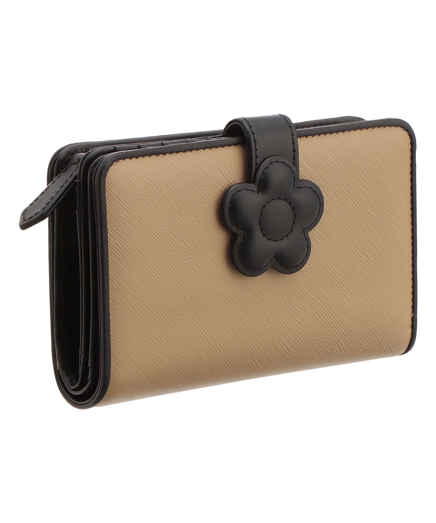 MARY QUANT「デイジーパッチスナップ2 Lウォレット」|財布|