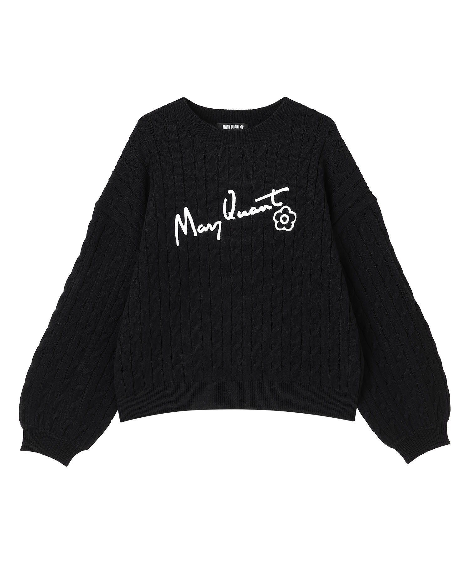MARY QUANT「サインロゴケーブル プルオーバー」|カーディガン|