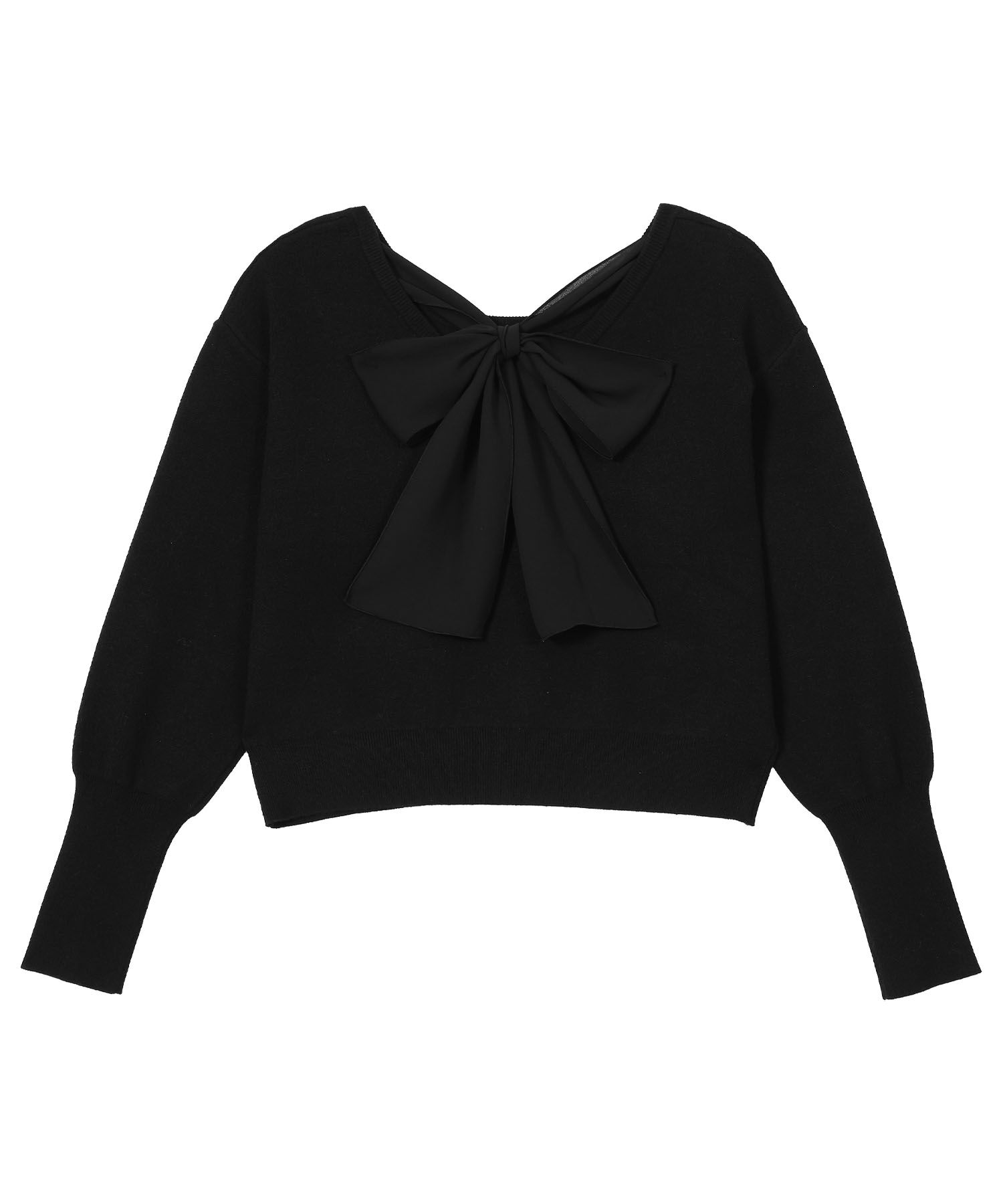 MARY QUANT「バックリボンニット プルオーバー」|シャツ・ブラウス|