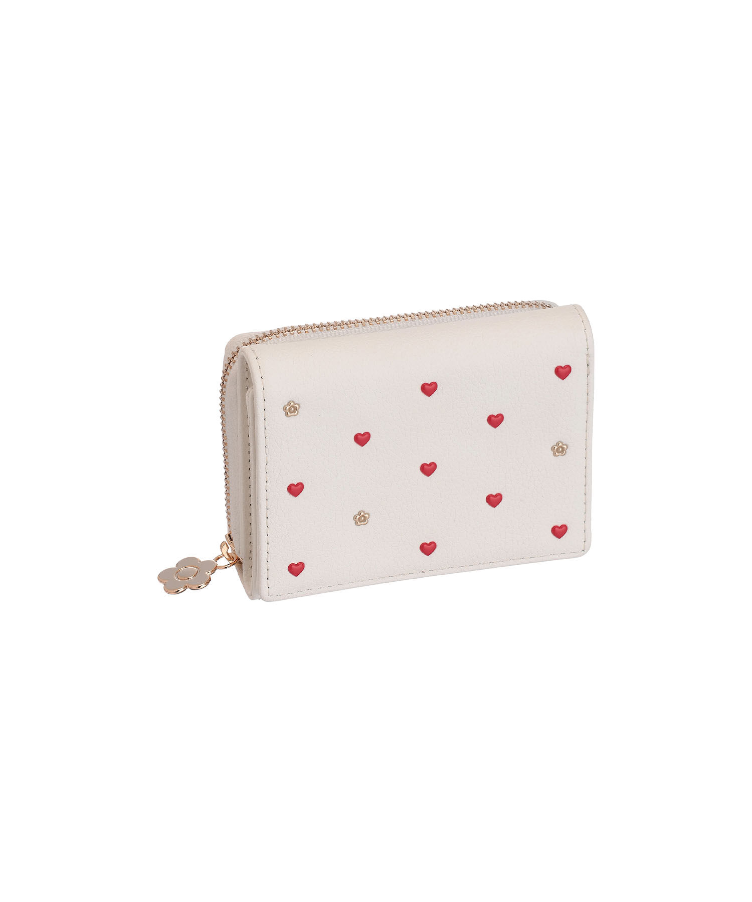 MARY QUANT「ハートフロート ミニウォレット」|財布|ホワイト