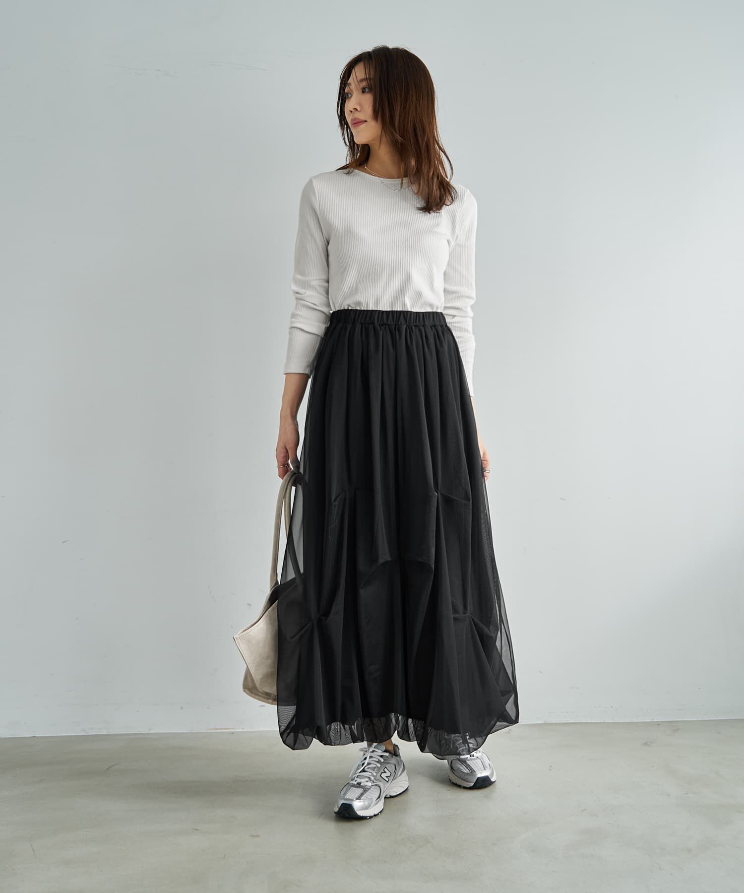 STYLE DELI「【LUXE】タックチュールバルーンスカート」|スカート|