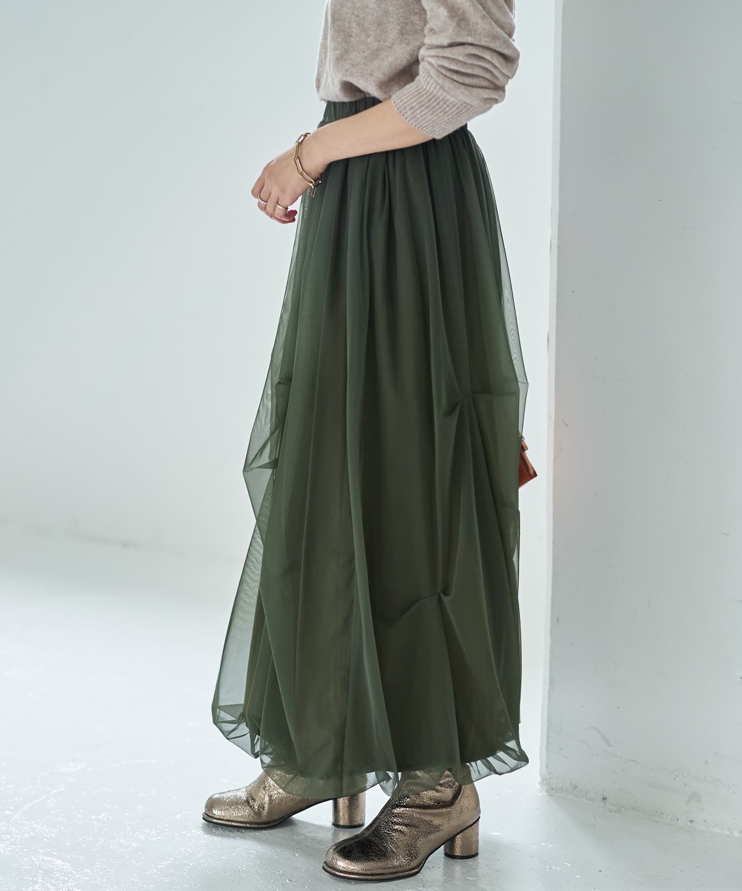 STYLE DELI「【LUXE】タックチュールバルーンスカート」|スカート|